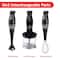 Brentwood Black 2-Speed Hand Blender & Food Processor with Balloon Whisk